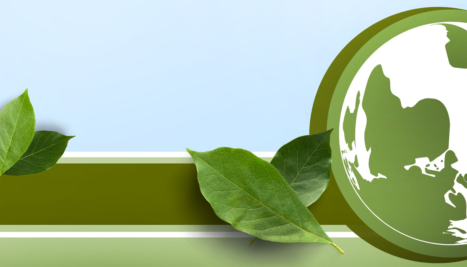 Abstract Background. Earth Day concept for earth globe on Background and green leave, energy, Saving the environment, copy space, digital, banner - 3d rendering